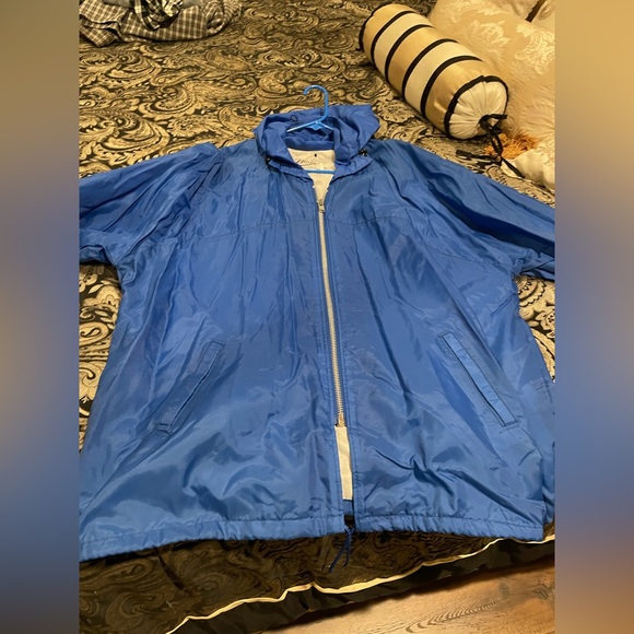 Vintage Blue Activewear Jacket Size 2X.  Removable Hood.  See pictures for size. - Picture 1 of 7
